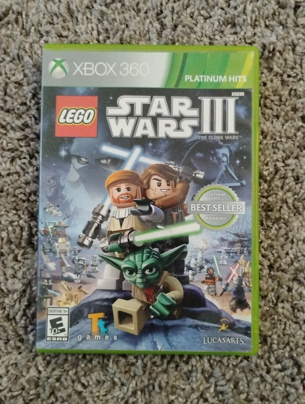 LEGO Star Wars III: The Clone Wars (Xbox 360) - Complete in Case (Platinum Hits)